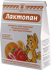 Конфеты обогащенные пробиотические "Лактопан", 70 г