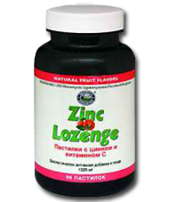 Цинк, пастилки (Zinc Lozenge) 96 пастилок (продукция компании NSP (НСП))