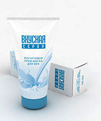 Вкусная серия йогуртовая крем-маска для век:  косметика Вирта (Virta) для лица, вкусная серия йогуртовая крем-маска для век, купить вкусная серия йогуртовая крем-маска для век, ННПЦТО технологии омоложения