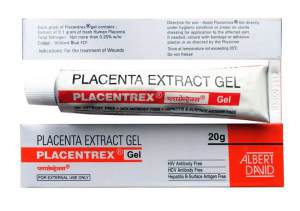 Placenta Extract Gel, экстракт плаценты и Азот, 20 гр. Препарат имеет плацентарный эффект, который используется не только в косметологии, но и медицине. Никаких побочных эффектов не выявлено, ни один из компонентов не вызывает аллергическую реакцию.