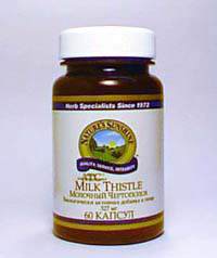 Молочный Чертополох (Milk Thistle) 60 капс. (продукция компании NSP (НСП)) Усиливает детоксикационную функцию печени и способствует регенерации печеночной ткани (гепатопротекторное действие).