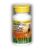 KIDZINC LOZENGES (детский цинк) В составе леденцов Кид Цинк Лозенгес удивительным образом сочетаются цинк и синергическая комбинация травяных экстрактов, благотворно влияющие на здоровье детей. 