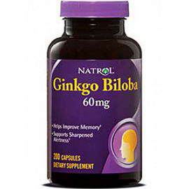 Препараты для мозга Ginkgo Biloba 60 mg Natrol 

Гинкго Билоба нормализует мозговое и коронарное кровообращение, восстанавливает ухудшенные в результате возрастных изменений память, слух, зрение, речевые и двигательные функции, устраняет циркуляторную недостаточность (включая атеросклеротического и возрастного происхождения), 