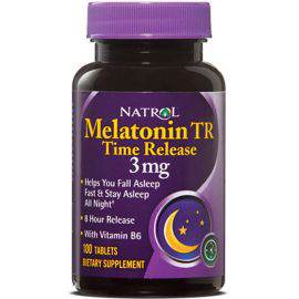 Для здорового сна Melatonin Time Release 3 mg Natrol  

Natrol Melatonin Time Release – это пищевая добавка, содержащая мелатонин и витамин В6. 