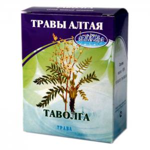 Беловодье Таволга лабазник трава 50г Настой таволги (лабазника) в народной медицине применяется при простудных заболеваниях, гриппе, пневмонии , гепатите, ревматизме и подагре.
