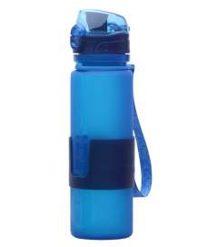 Бутылка силиконовая «COMPACT DRINK» голубая (Blue Silicone Bottle «COMPACT DRINK») 