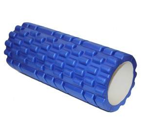 Валик для фитнеса «ТУБА» синий (Deep tissue massage foam roller) 