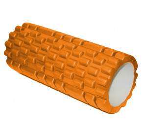 Валик для фитнеса «ТУБА» оранжевый (Deep tissue massage foam roller) 