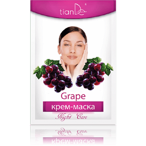 Крем-маска ночная с виноградом Тонизирование и антиоксидантная защита кожи
Код: 50104 , Объем: 18 г