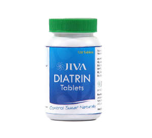 Diatrin Jiva 120 таб при диабете и нарушений мочеиспускания. Джива Диатрин очень активна против диабета и содержит аюрведическое сочетание диуретических трав, таких как листья плодов jamun и кора Udumber.