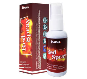Red spray Red Spray- с функциями биоэнергетика пятого поколения. Придает силы, улучшает мозговое кровообращение, восстанавливает энергетический баланс организма, снимает нервное напряжение, убирает головную боль, стимулирует логическое мышление.