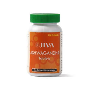 Ashwagandha Jiva Ашвагандха 120 таб Ashwagandha укрепляет нервную систему и позволяет ее пользователям лучше справляться со стрессом, значительно увеличивая свой порог стресса. Он эффективен против гипертонии и также полезен при почечных жалобах из-за диуретических свойств его ингредиентов.