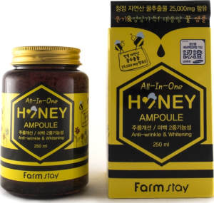 Ампульная сыворотка с медом All-In-One Honey Ampoule   Эффективно разглаживает морщины, увлажняет, осветляет и выравнивает тон кожи, повышает поверхностный иммунитет кожи, активизирует защитные силы, способствует быстрой регенерации клеток кожи.
Артикул
9360
Производитель
FarmStay / Корейская косметика
Объем
250 мл
