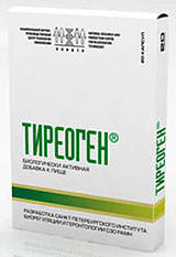 Тиреоген / пептидный биорегулятор щитовидной железы 20 капсул  	Тиреоген - пептидный биорегулятор щитовидной железы.