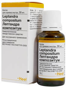 Препарат Лептандра композитум (фирма Хеель) Симптоматическая терапия диспепсических расстройств при заболеваниях печени и поджелудочной железы. Эпигастральный синдром.