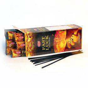 Благовония HEM Hexa FAST LUCK Лёгкая удача (к деньгам)  Ароматические

палочки торговой марки  HEM, Индия.20 ароматических палочек