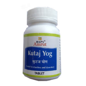 Kutaj Yog Baps Amrut 60 таб. - здоровый кишечник КУТАДЖИ ЙОГ помогает восстановить нормальный тонус кишечника, снижает воспаление тонкой и толстой кишки, способствует заживлению язв толстой кишки, также восстанавливает пищеварение