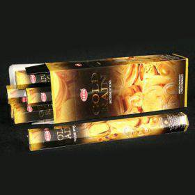 Благовония HEM Hexa GOLD RAIN Золотой дождь  Ароматические

палочки торговой марки  HEM, Индия.20 ароматических палочек