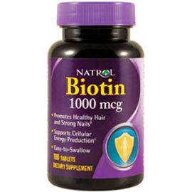 Отдельные витамины Biotin 1000 mcg Natrol  

Biotin 1000 mcg американского бренда Natrol, это водорастворимый витамин группы В. 