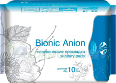 Женские прокладки Bionic Anion дневные  Анионовые оздоровительные гигиенические дневные прокладки с биомагнитным

воздействием и катионами серебра «Bionic Anion»