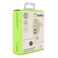 Сетевое зарядное устройство Belkin Home Charger 2 USB + кабель micro USB