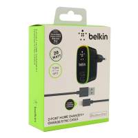 Сетевое зарядное устройство Belkin Home Charger 2 USB + кабель Lightning Сетевое зарядное устройство Belkin Home Charger 2 USB + кабель Lightning