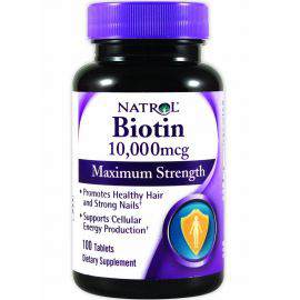 Отдельные витамины Biotin 10 000 mcg Natrol  
Упаковка
100 табл

