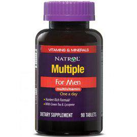 Мужские витамины и минералы Multiple for Men Natrol  
Упаковка
90 табл
