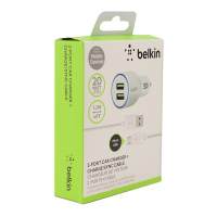 Автомобильное зарядное устройство Belkin 2.1amp + кабель 30-pin to USB 1.2 метра белый