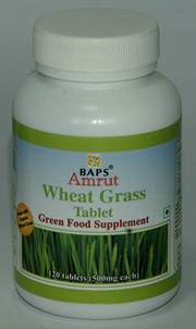 Wheat Grass Baps Amrut 120 таб – Общеукрепляющий тоник  Это естественный источник хлорофилла, витаминов, минералов, аминокислот, ферментов, флавоноидов и диетических волокон. Он содержит более 90 питательных веществ и 19 аминокислот, включая 9 EAA (эфирные аминокислоты).