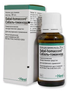 Препарат Сабаль-Гомаккорд (фирма Хеель) Нарушения мочеиспускания у мужчин при заболеваниях простаты и мочевыводящих путей.