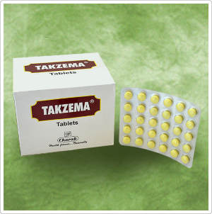 Такзема Чарак TakzemаCharak Pharma - против экземы 30 таб 

Таблетки на аюрведической основе имеют натуральный природный состав, что избавляет его от противопоказаний и делает уникальным и всеобъемлющим для применения всеми возрастными группами.
