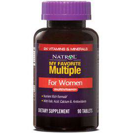 Комплекс витаминов и минералов My Favorite Multiple for Women Natrol 90 табл Упаковка
90 табл 