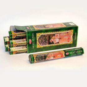 благовония HEM Hexa NIGHTQUEEN ночная королева  Ароматические

палочки торговой марки  HEM, Индия.20 ароматических палочек