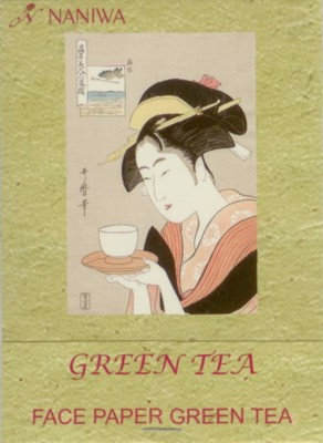 Салфетки матирующие салфетки для лица Зеленый чай 30 шт  Салфетки для снятия жирного блеска. 