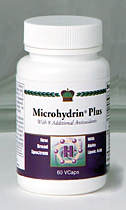 Микрогидрин плюс (Microhydrin Plus) Микрогидрин Плюс имеет еще более широкий спектр действия благодаря сочетанию положительных свойств микрогидрина и силе 8-ми различных антиоксидантов. Продукт обеспечивает направленную поддержку печени, а также иммунной, сердечно-сосудистой и пищеварительной систем, способствует детоксикации и лучшему усвоению питательных веществ.