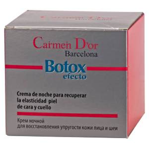 Ф 091 Ботокс крем ночной 50мл Крем «Efecto de Botox» для восстановления упругости кожи

лица и шеи эффективно действует в ночное время суток, пока Вы спите. 