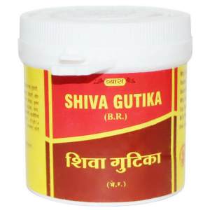 Шива Гутика / Shiva Gutika (Vyas Pharma) 50 таб. Шива Гутика, это знаменитое и очень эффективное аюрведическое средство, используемое при лечении многих заболеваний. Шива Гулика, Шива Гуликам, Шива Бати и др., все это названия одного и того же средства.