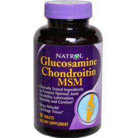 Препараты для суставов и связок Glucosamine + Chondroitin + MSM Natrol  
Упаковка
150 табл
