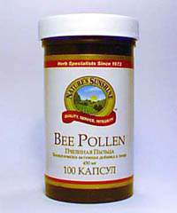 Пчелиная пыльца Би Поллен / Bee Pollen 100 капсул (продукция компании NSP (НСП)) Би Поллен (Пчелиная пыльца) / Bee Pollen 100 капс. увеличивает энергию, повышает физическую выносливость, оказывает поддержку иммунной системе, пищеварению (регулирует стул), способствует похудению, усиливает умственные способности, защищает от сердечных заболеваний, рака, артрита и даже стресса. 