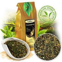 Генмайча, смесь зеленого чая с поджаренным рисом