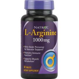 Отдельные аминокислоты L-Arginine 1000 мг Natrol  

Natrol L-Arginine, это природная аминокислота, которая необходима для полноценной работы организма. 