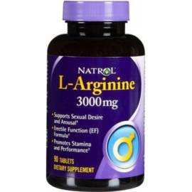 Отдельные аминокислоты L-Arginine 3000 мг Natrol  
Упаковка
90 табл
