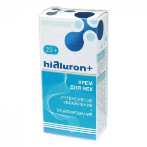 Белкосмекс Hialuron+ Крем для век 25+ 15г Гиалуронат натрия является производным гиалуроновой кислоты - ключевого увлажняющего ингредиента косметической индустрии и естественного компонента внеклеточного матрикса кожи человека.