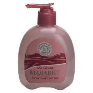 Малавит Гель-мыло для интимной гигиены 280мл Гель-мыло "Малавит" подойдет для мягкого ухода за самыми деликатными участками тела.