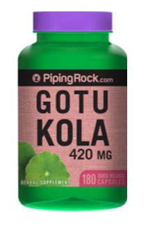 Готу-Кола 420 мг. Стимулирует деятельность мозга, нервной и ССС.  Gotu-cola
	
#3321
Готу-Кола 420 мг	
180 капс.


