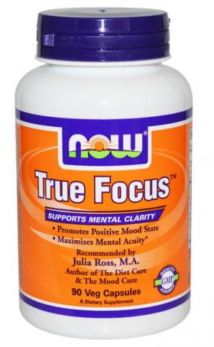 Тру Фокус  Способствует выработке норадреналина и дофамина -  ключевых нейротрансмиттеров, необходимых для остроты ума и поддержания чувства общего благополучия.