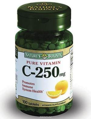Natures Bounty Чистый витамин С 250 мг 100 таблеток (Нэйчес Баунти) Витамин С – один из важнейших витаминов для нашего организма. Витамин С повышает иммунитет, помогает организму противостоять инфекционным заболеваниям. 