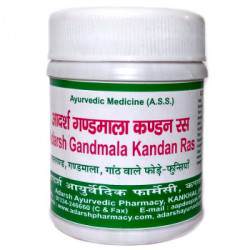 Гандмала Кандан рас, 40 грамм - 100 таблеток 

Гандмала Кандан рас - комплексный препарат для лечения заболеваний щитовидной железы и аденитов, включая цервикальный лимфоденит.
