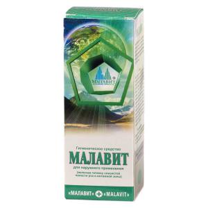 Малавит Бальзам 50мл Высокоэффективное средство с выраженным антисептическим, антибактериальным, антивирусным, антигрибковым, обезболивающим и дезодорирующим действием. 